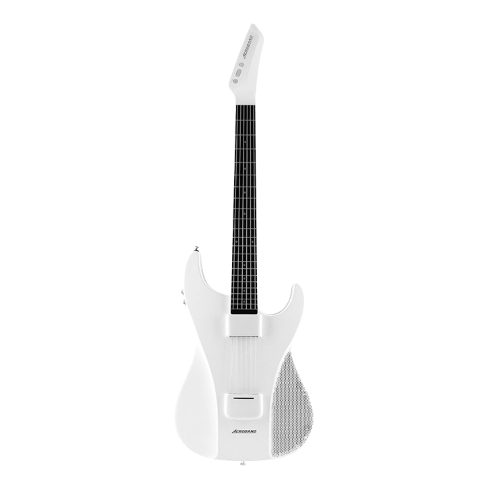 AeroBand White electric guitar on a white background