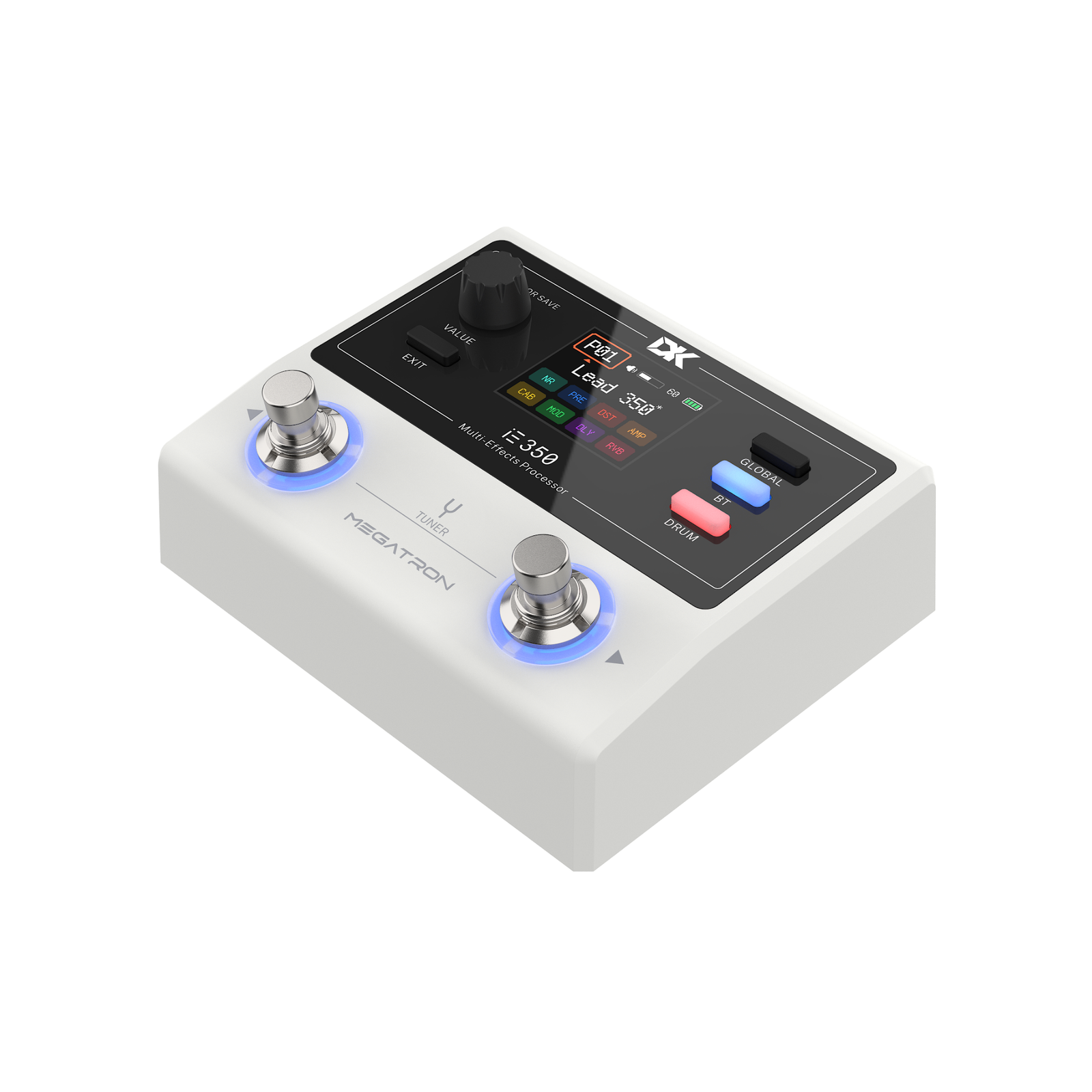 DK IE350 Guitar Multi-Effects Pedalboard Right Side