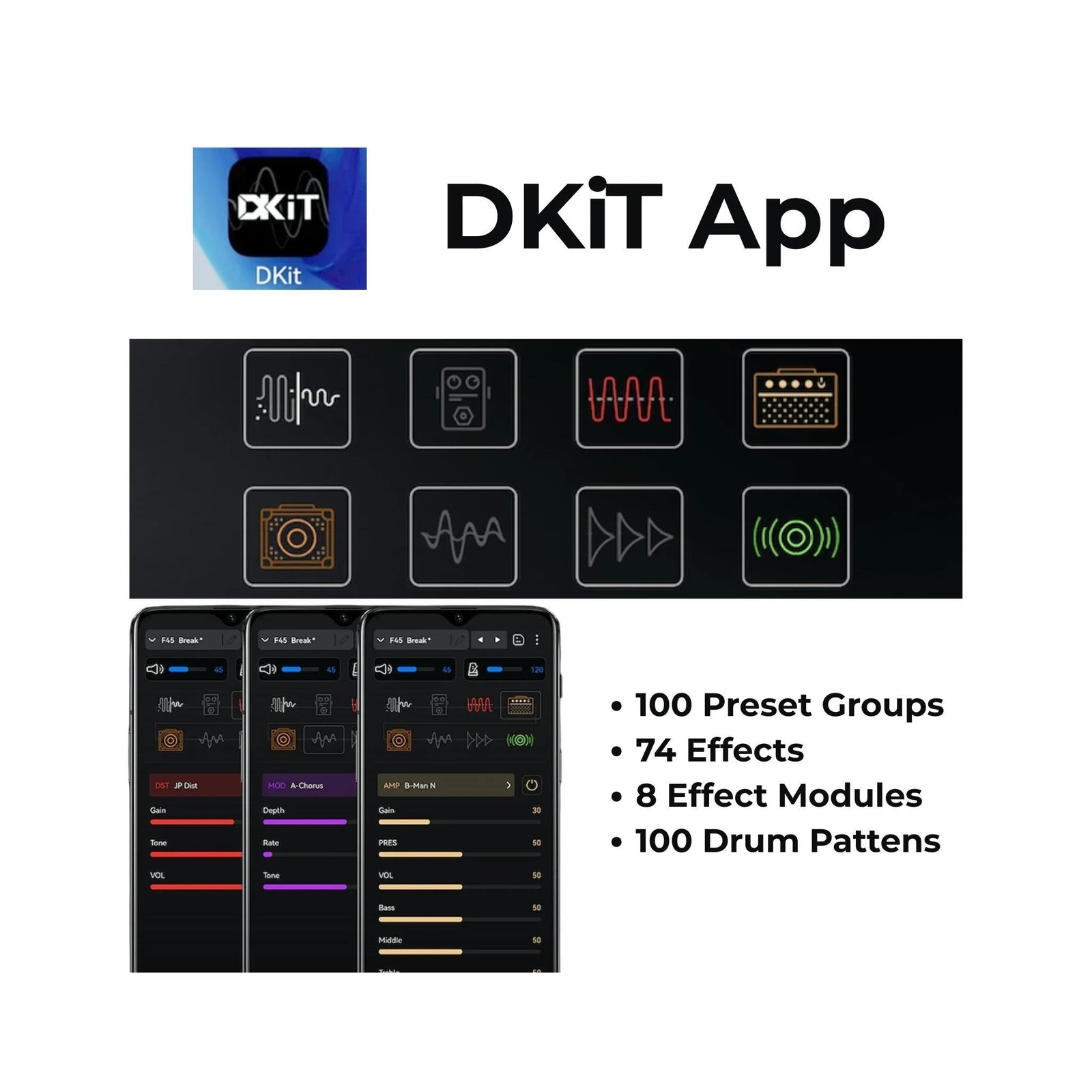 DK IE-550 Guitar Multi-Effects Pedal - ETONE.SHOP