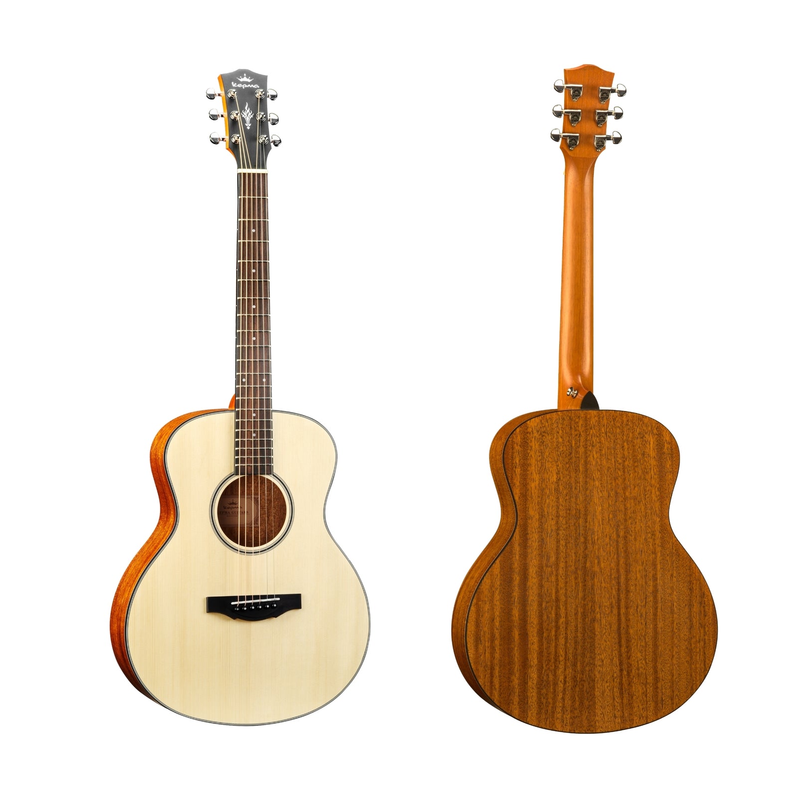 Kepma_ES36_36Inch_Acoustic_Guitars_Travel_Size_Guitars-NM-FRONT_BACK