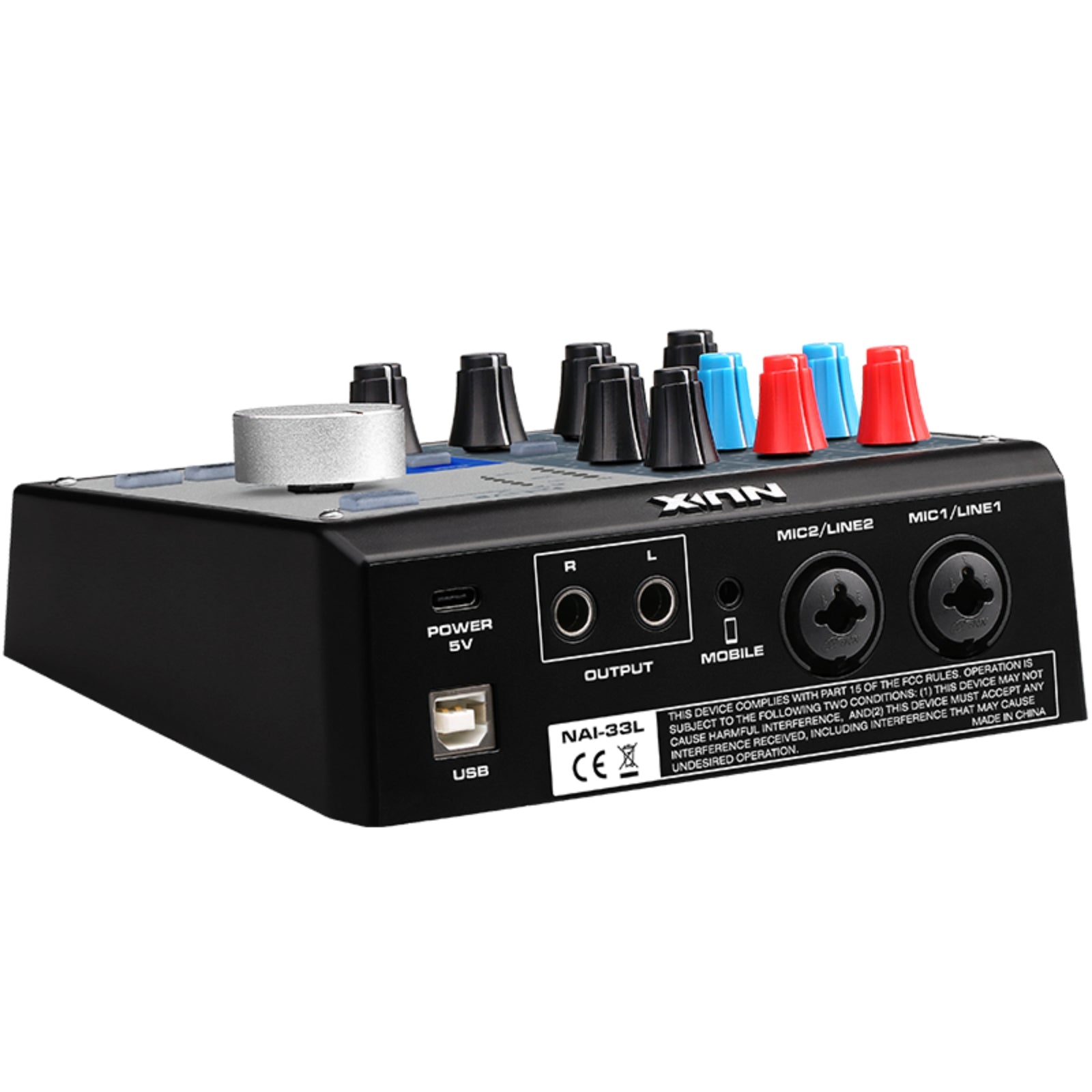 NUX N-LIVE USB Audio Interface & Live Streaming Mixer 6 Inputs, 4 Outputs, Bluetooth, Class-A Preamps