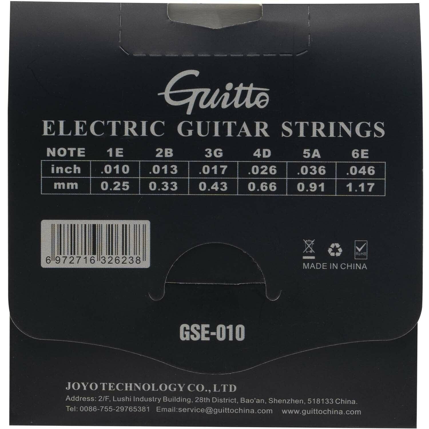 Guitto GSE-010 10-46 Electric Guitar Strings