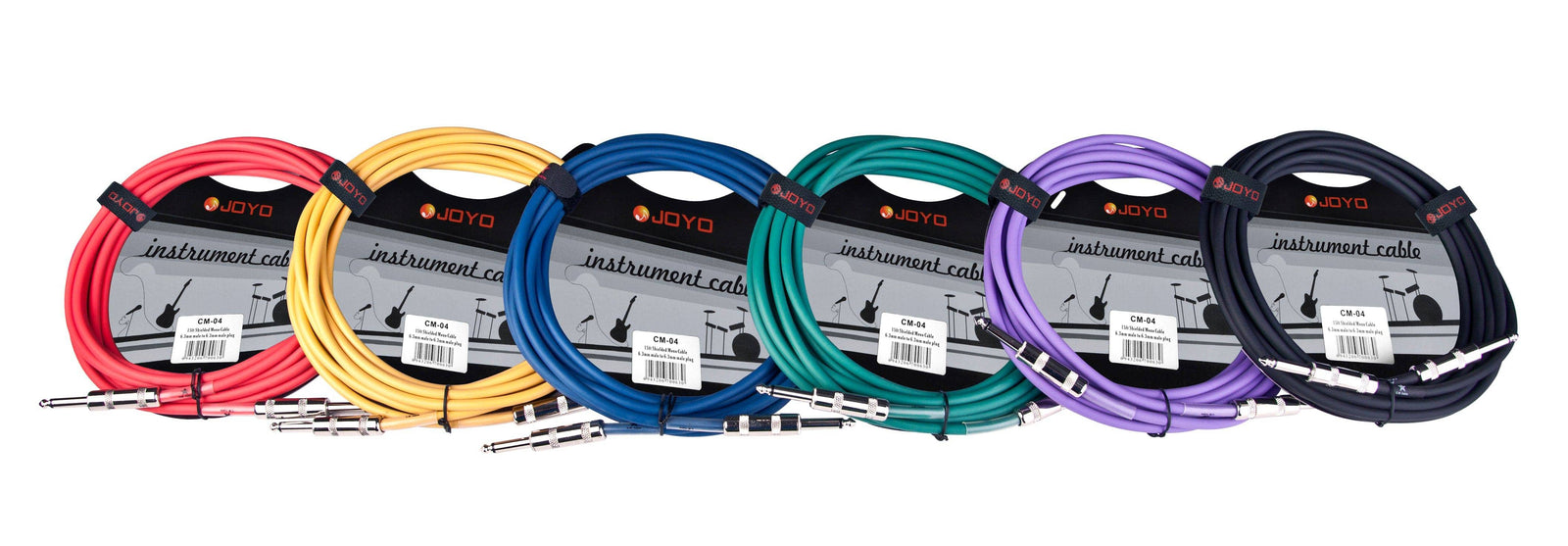 JOYO CM-04 15ft Guitar Lead Shielded Mono Cable 6.3 mm Male to 6.3 mm Male Plug