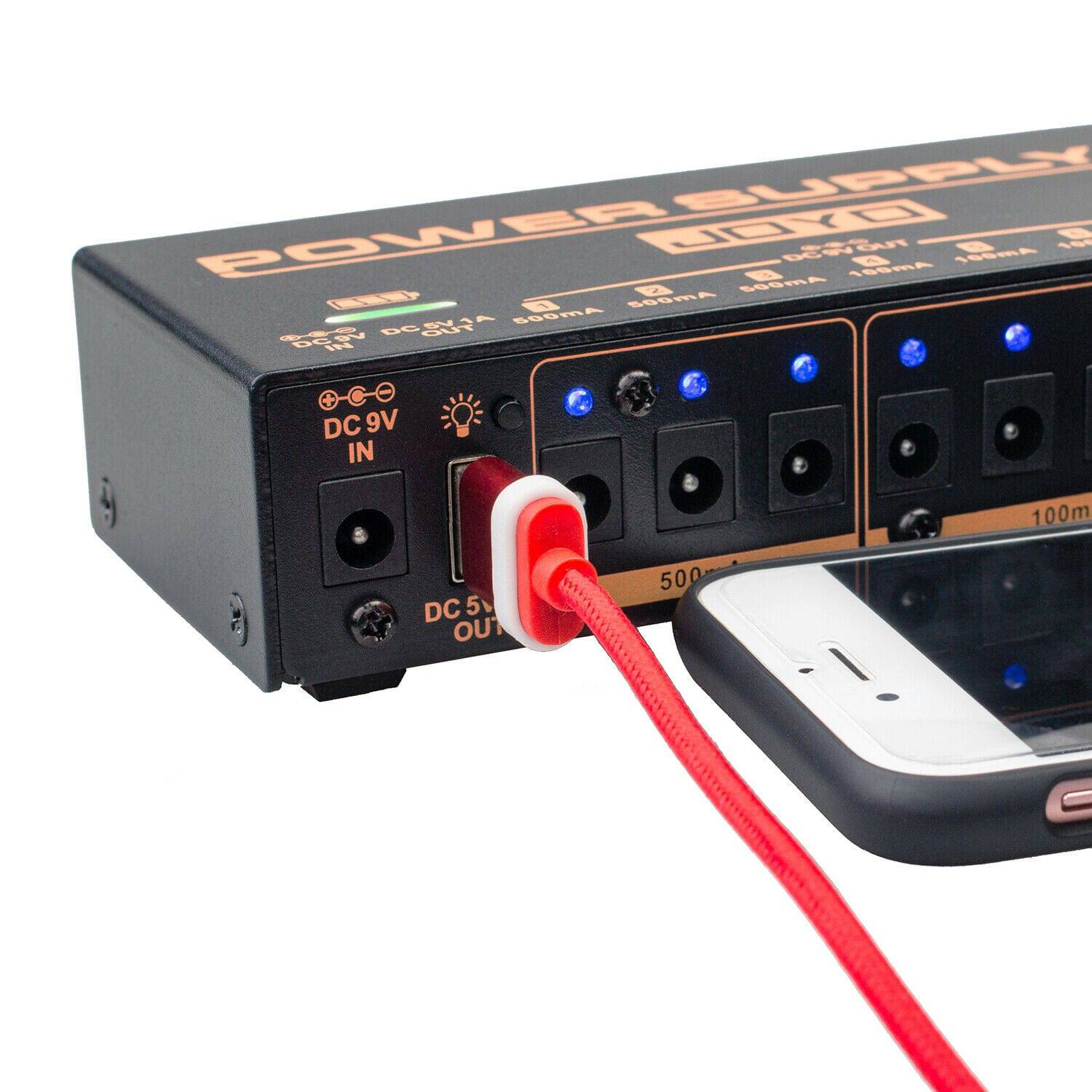 Joyo JP05 Guitar Pedal Supply Rechargeable Isolated Power Brick