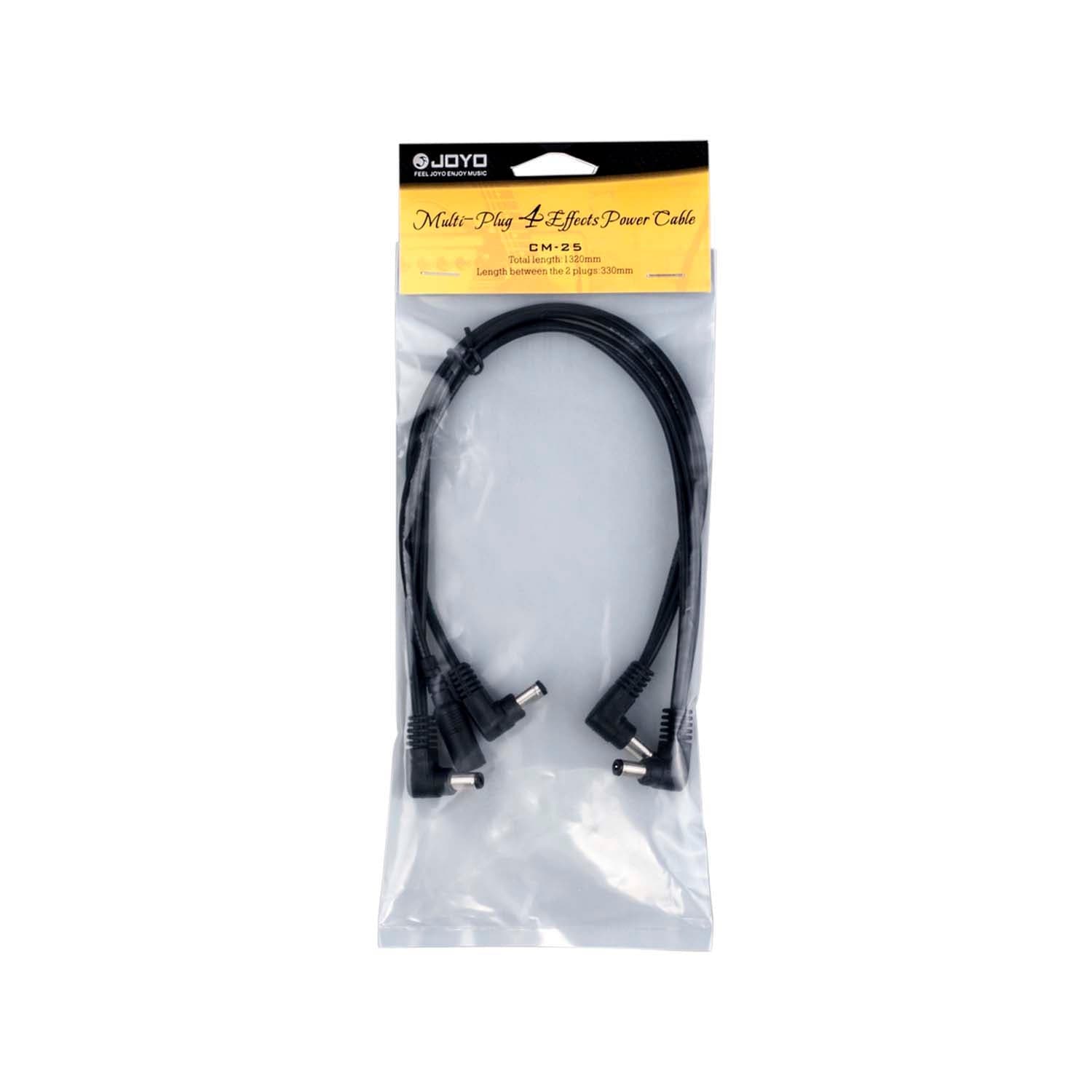 JOYO CM-25 4 Ways Daisy Chain Guitar Effects Power Cable Splitter Cord