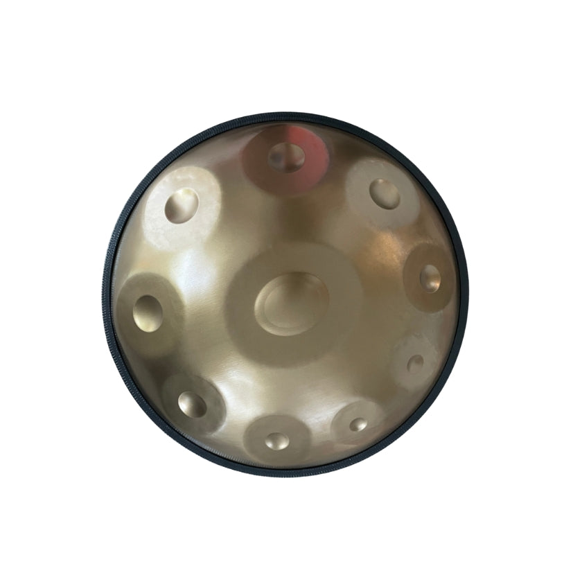 10 Notes Handpan 22' Inch Golden Steel Hand Drum In Minor D - ETONE.SHOP