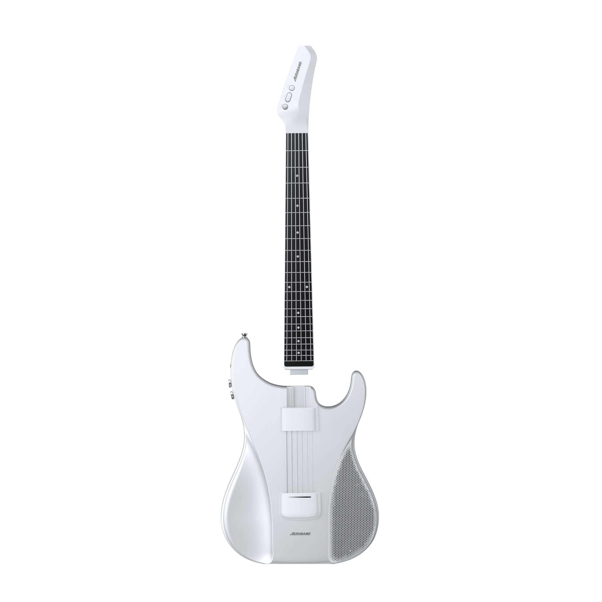 AeroBand Guitar Smart Guitar White Full Set Mic, Guitar Strap