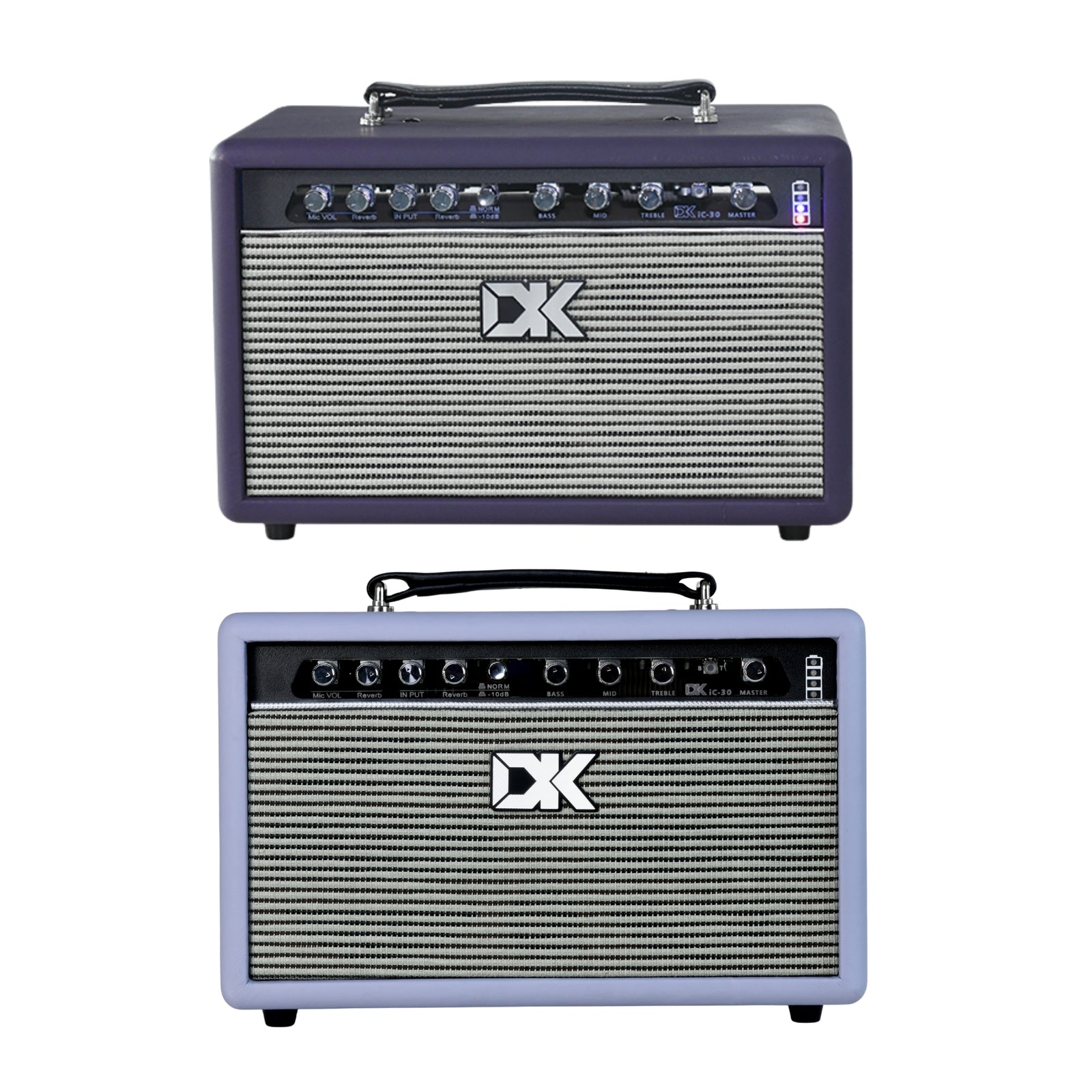 DK_IC-30_30W_Acoustic_Guitar_Amp_with_Mic_Input_Light_Purple_combo_with_mic