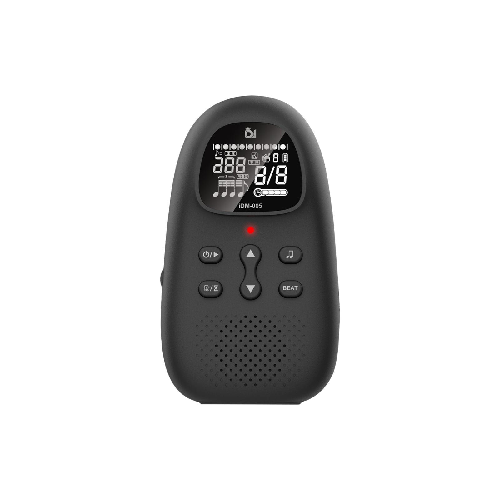 DK IDM005 Digital Metronome – Electronic Music Timer for Musicians, Adjustable Tempo & Beat, Battery Powered (Black)