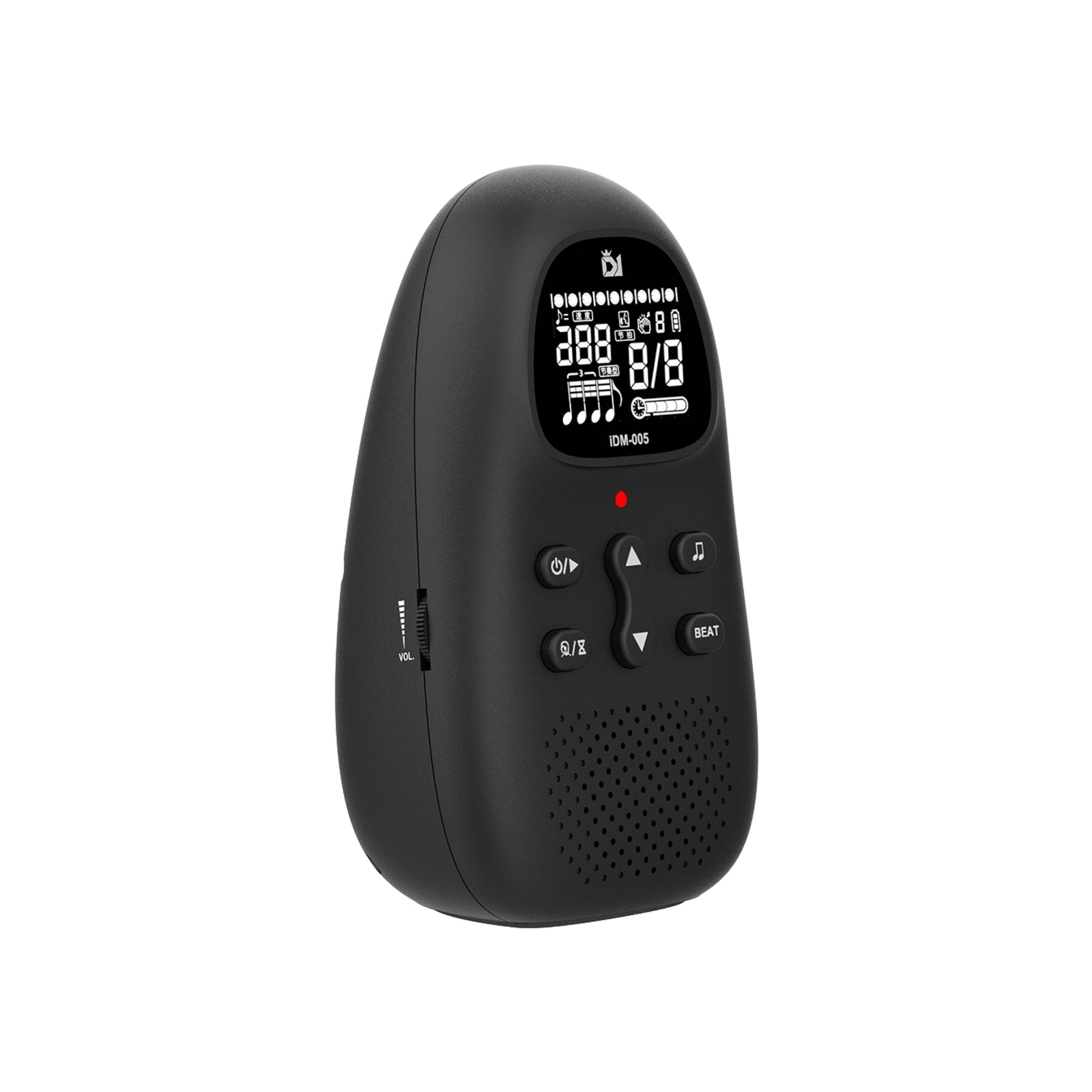 DK IDM005 Digital Metronome – Electronic Music Timer for Musicians, Adjustable Tempo & Beat, Battery Powered (Black)