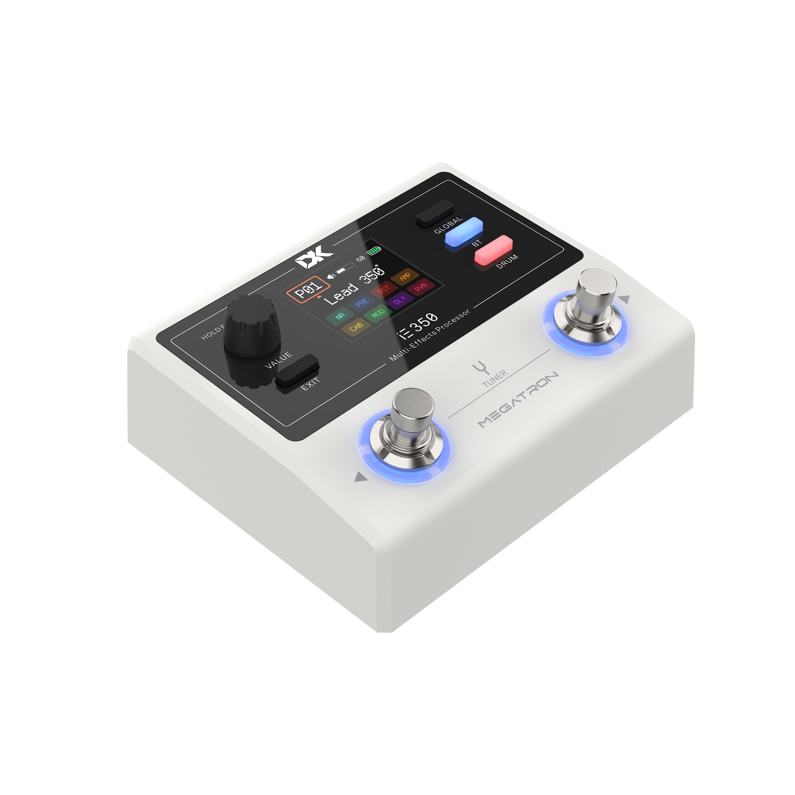 DK IE350 Guitar Multi-Effects Pedalboard Left Side