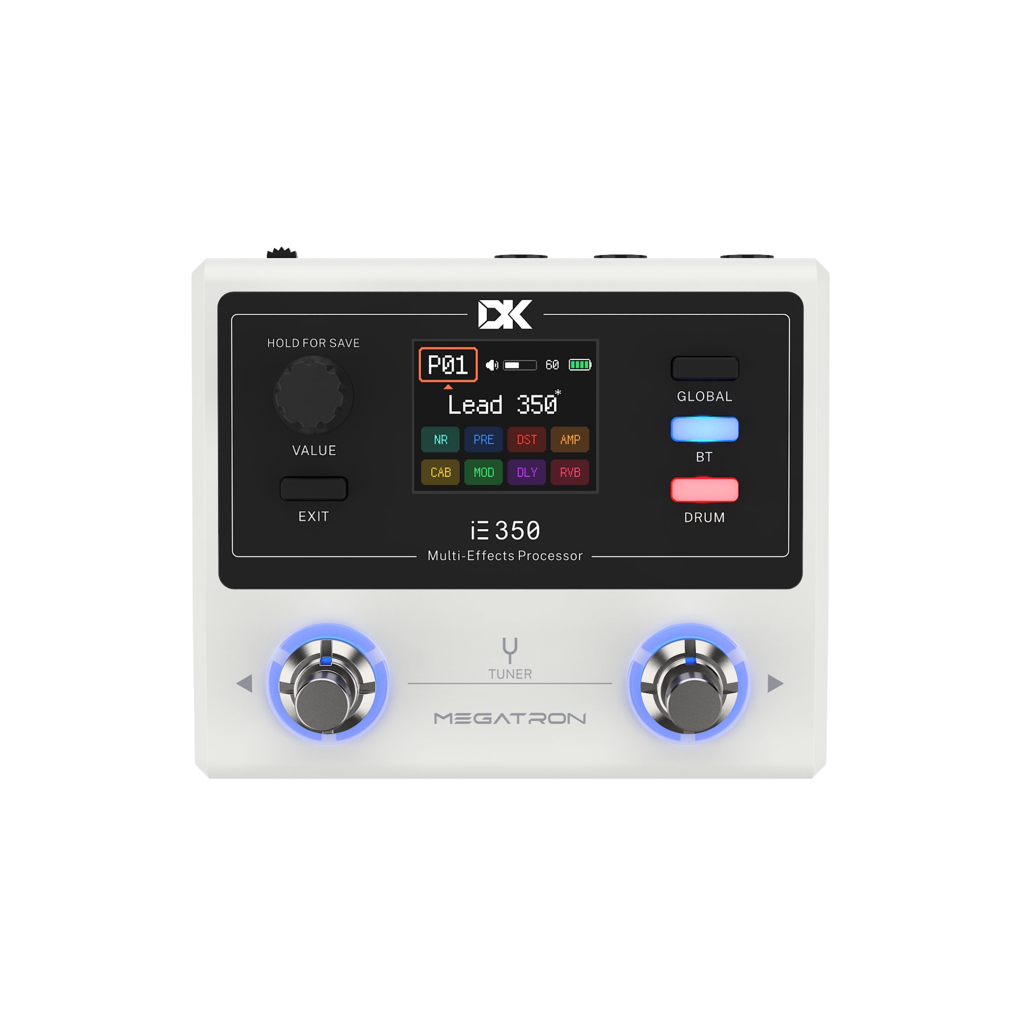 DK IE350 Guitar Multi-Effects Pedalboard Main Front