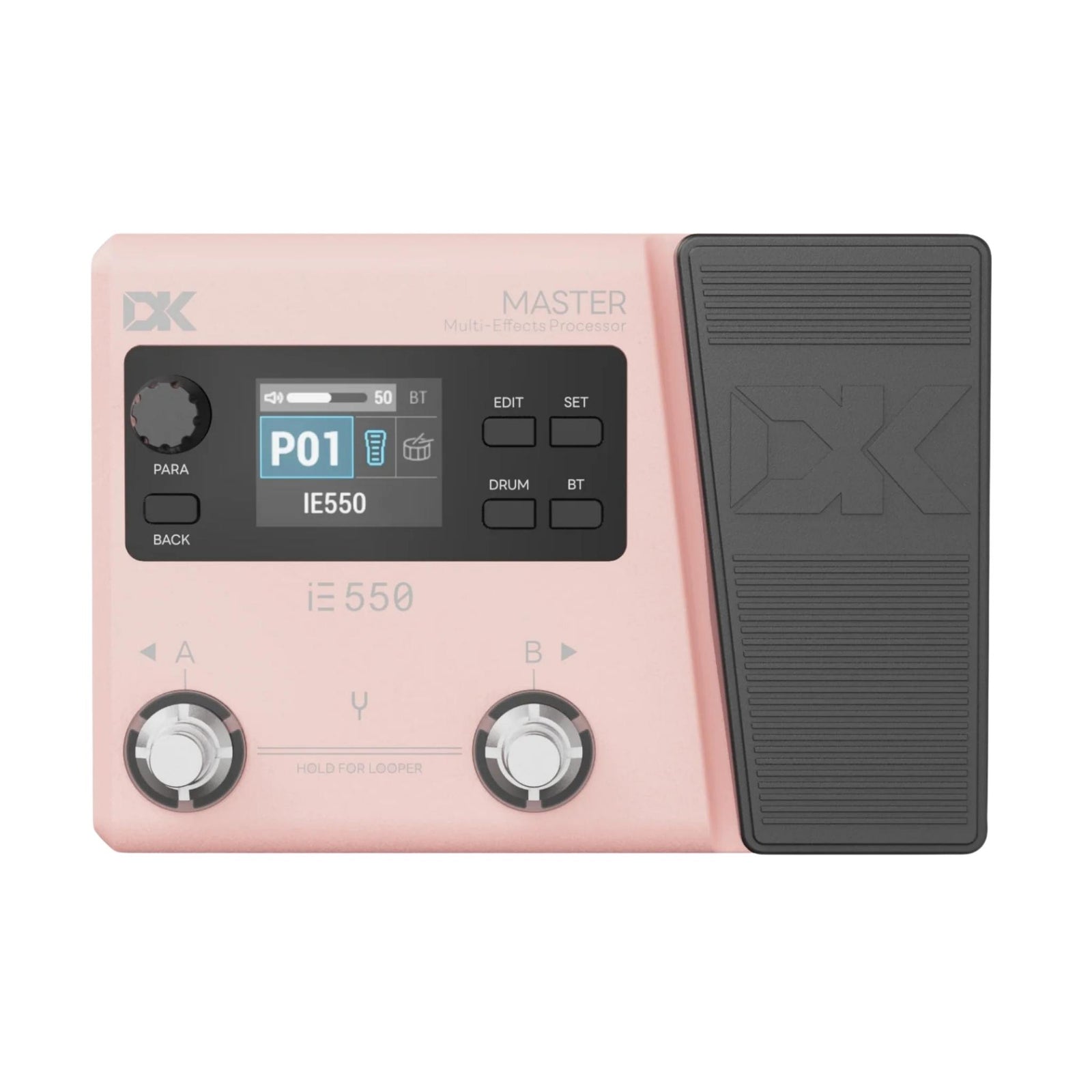 DK IE-550 Guitar Multi-Effects Pedal In Pink Colour - ETONE.SHOP
