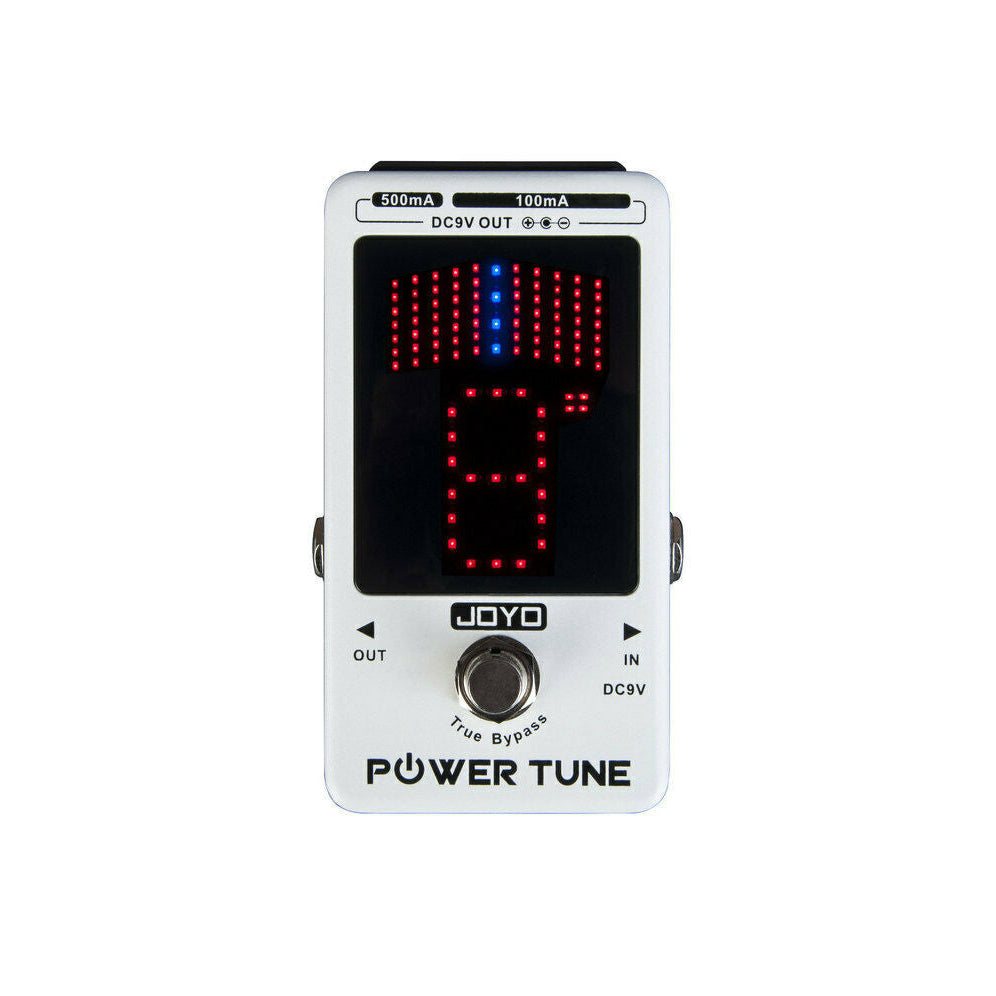 JOYO Power Tune guitar effects pedal with packaging and cables on a white background
