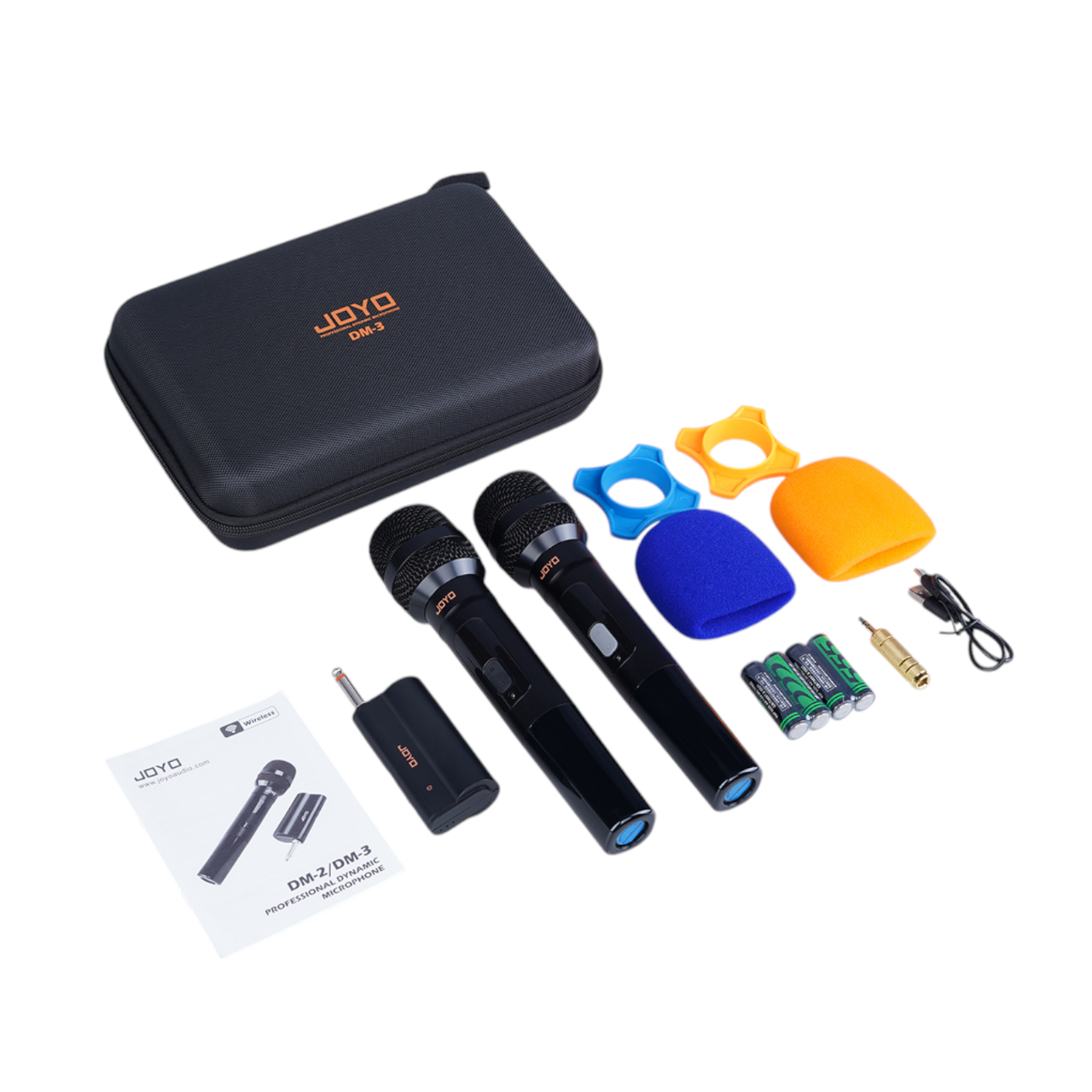 Joyo DM-3 Dual Wireless Dynamic Microphone Set with Case - ETONE.SHOP