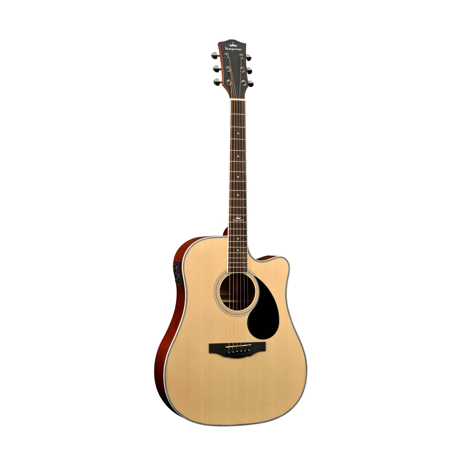 Kepma D1CE 41" Dreadnought Cutaway Electro-Acoustic Guitar - Natural 