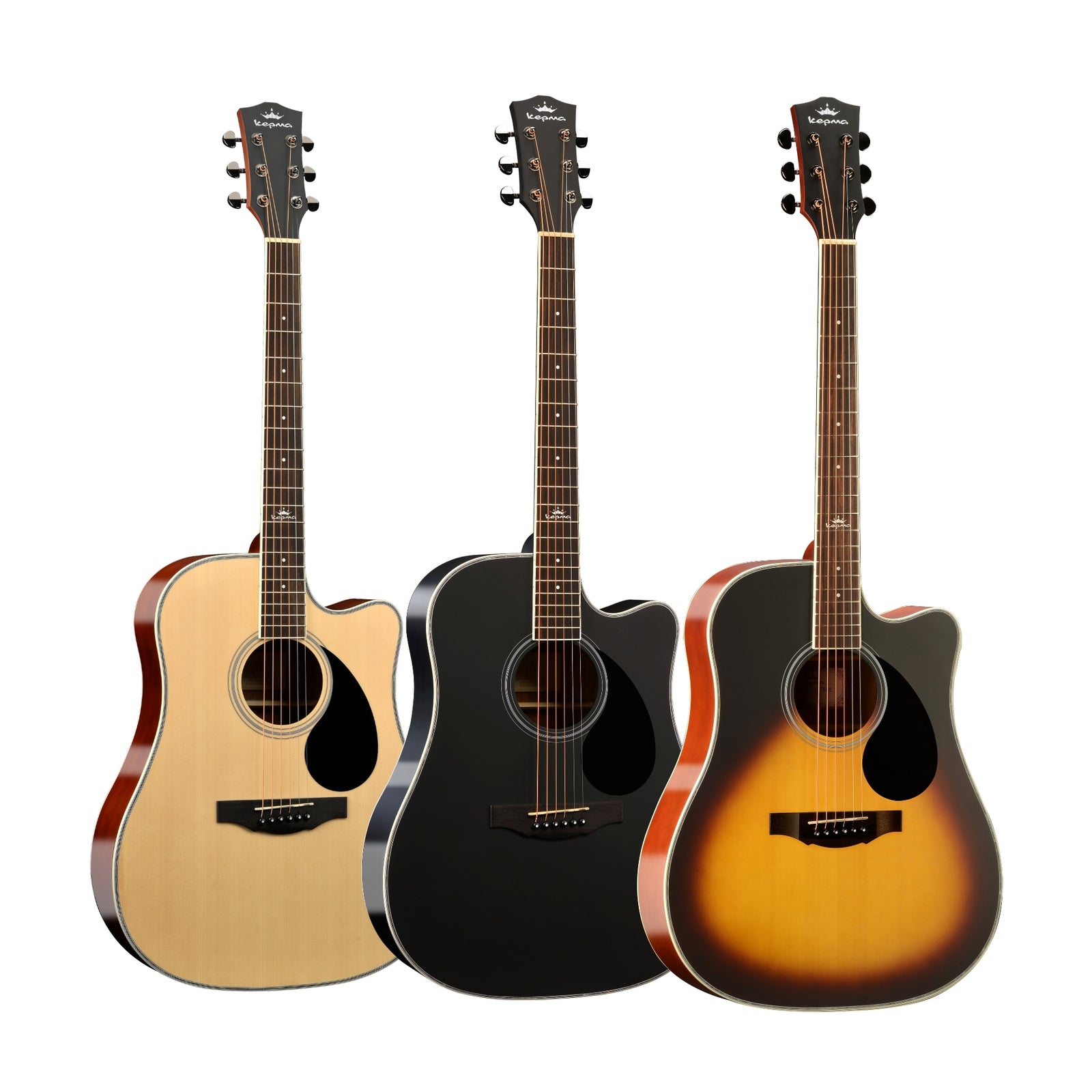 Kepma D1C 41-inch Dreadnought Acoustic Guitar with Gig