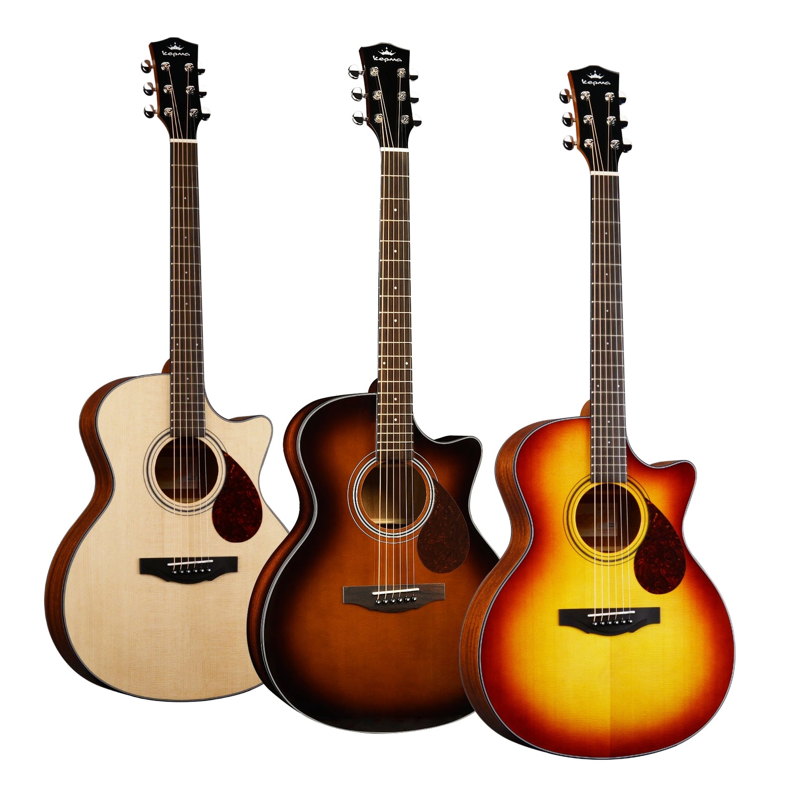 Kepma F0 40″ Grand Auditorium Acoustic Guitar Top Solid Sitka Spruce