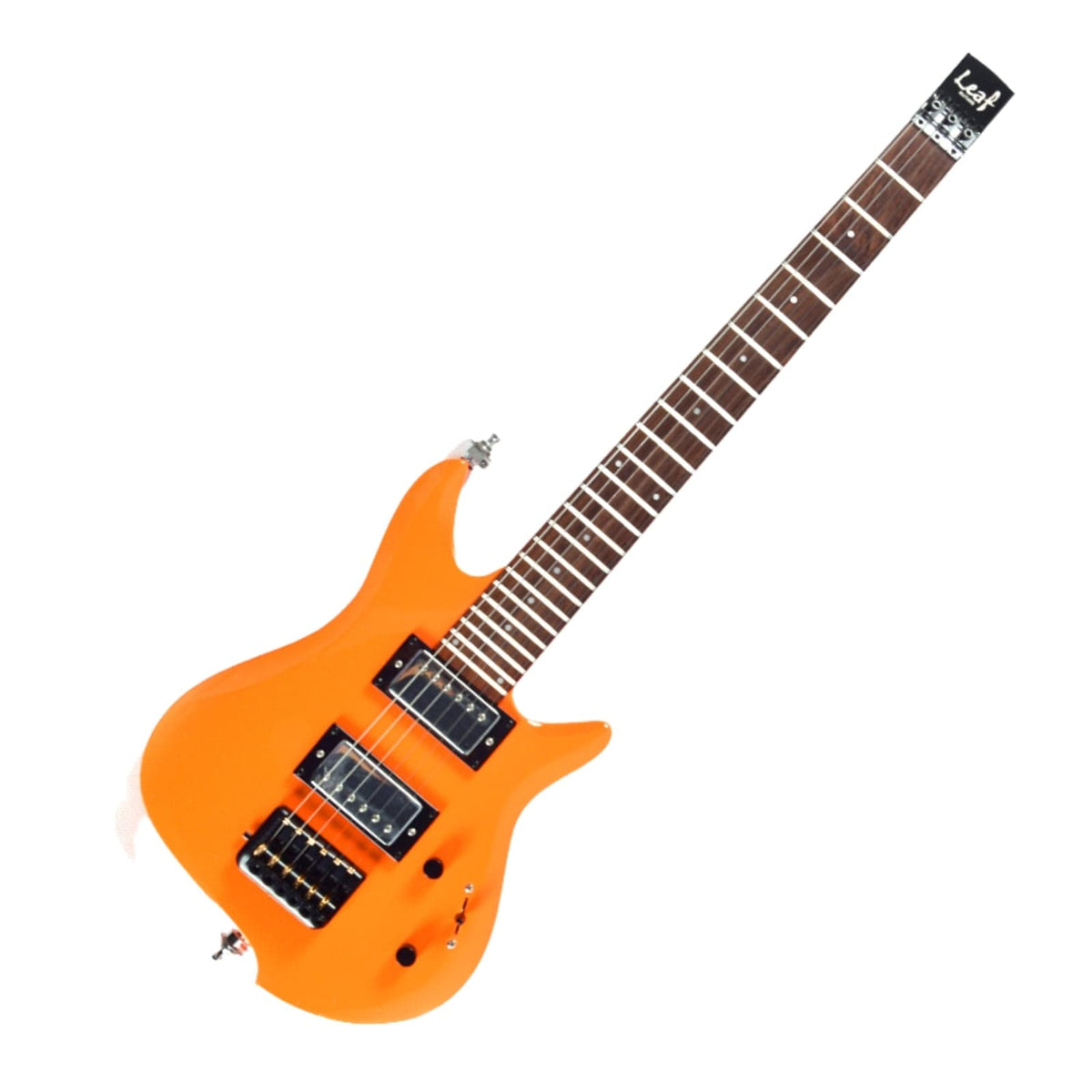 ALP Leaf L100 Electric Guitar Headless Travel Guitar (Gloss Orange)