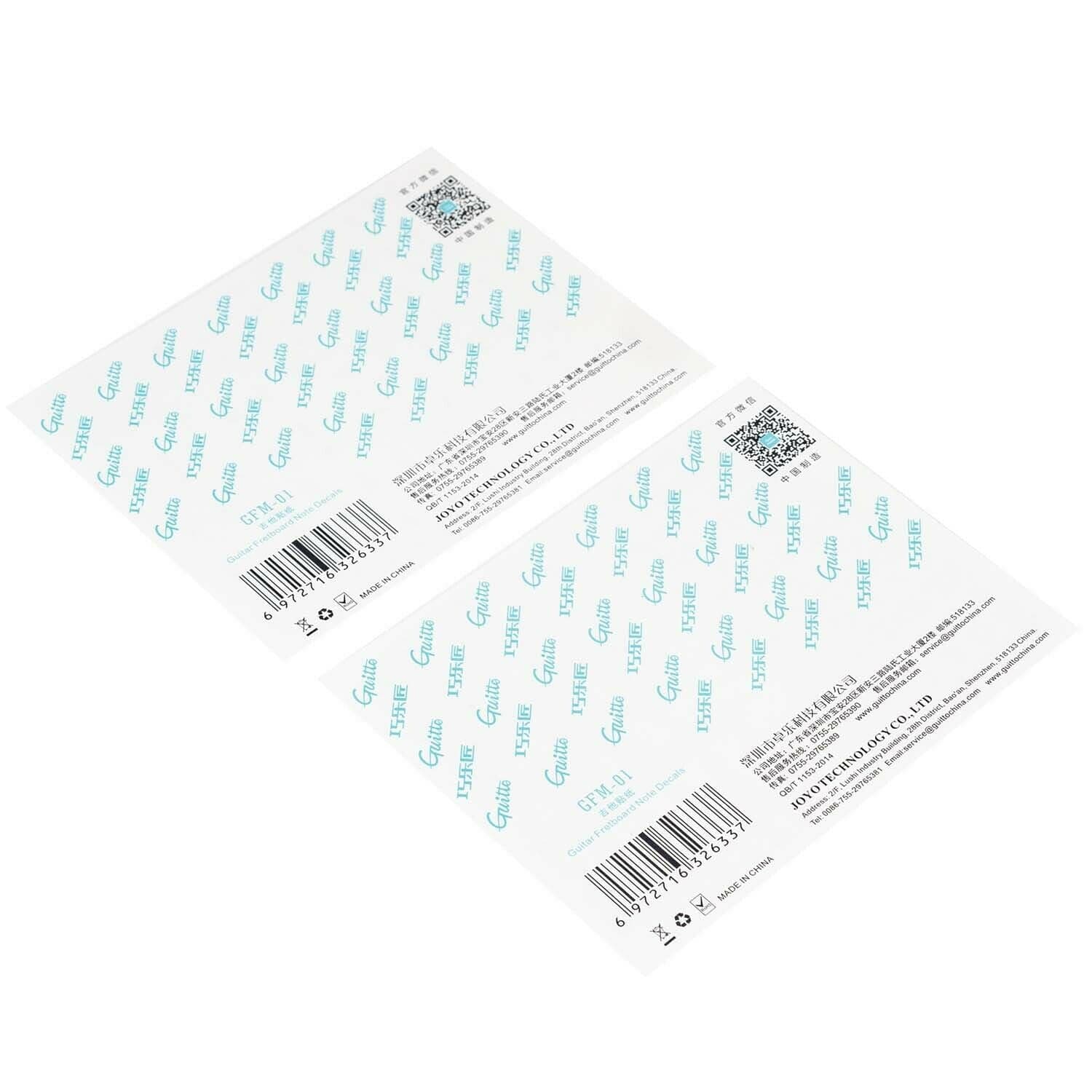 Guitto GFM01 Guitar Notation Guide Stickers