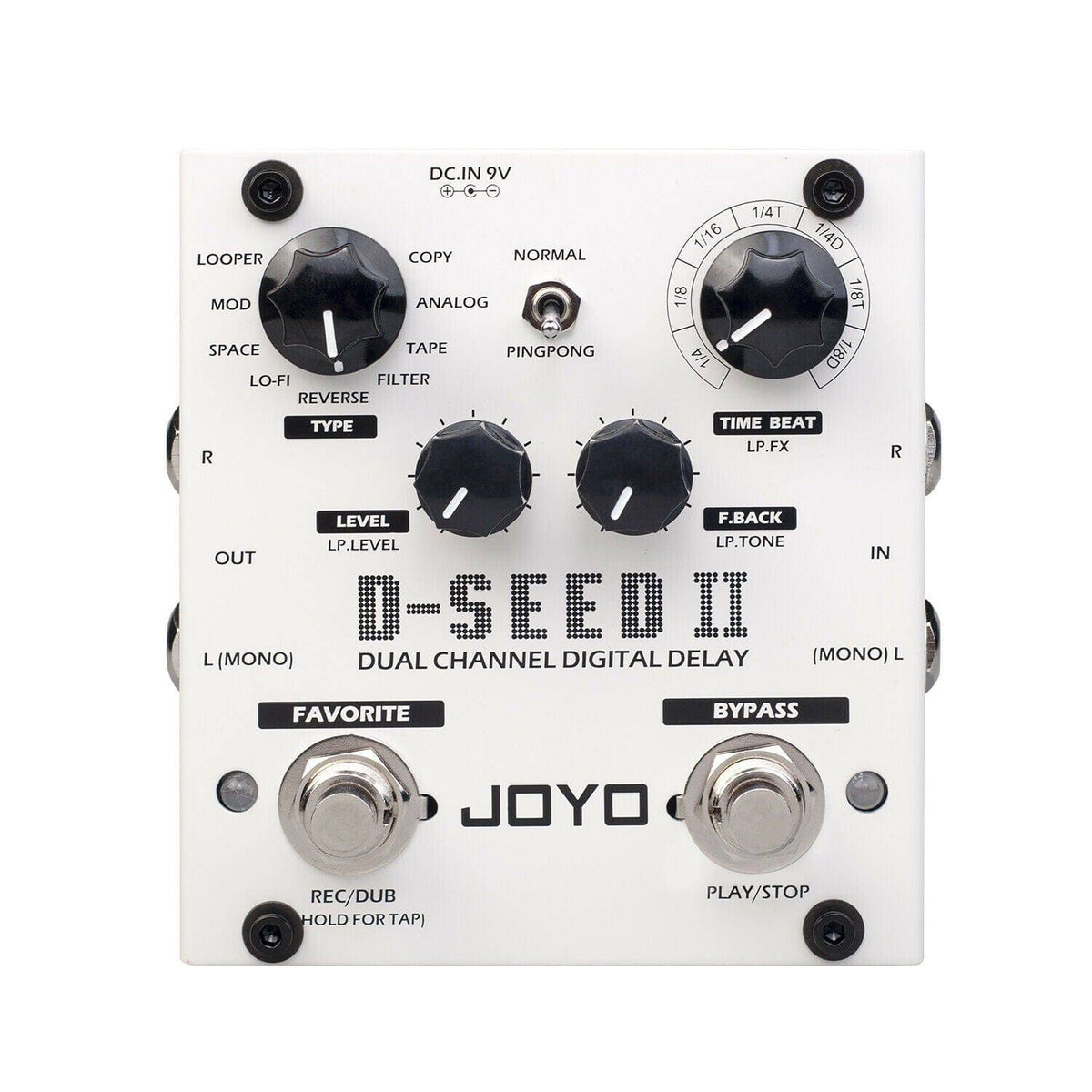 Joyo D-Seed II Dual Channel Digital Guitar Delay Pedal