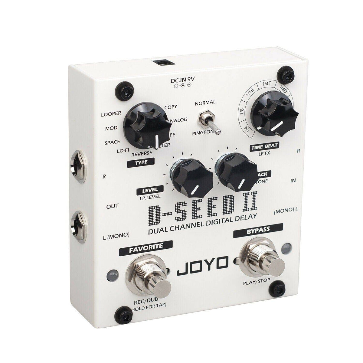 Joyo D-Seed II Dual Channel Digital Guitar Delay Pedal